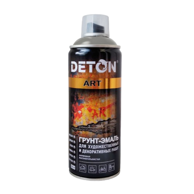 Deton DETON ART - 珐琅底漆 - 灰色 - 气雾剂，520 毫升 DTN-A70712 图片 – 卡拉巴尔塔 | carpaint.kz