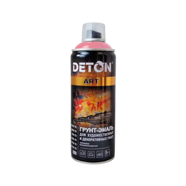 Deton DETON ART - 珐琅底漆 - 粉色 - 气雾剂，520 毫升 DTN-A70685 图片 – 卡拉巴尔塔 | carpaint.kz