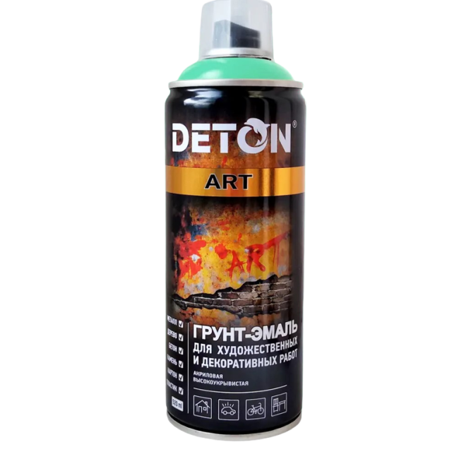 Deton DETON ART - Primer-enamel - Turquoise - Aerosol, 520 ml DTN-A70679 – buy in Kara-Balta | carpaint.kz