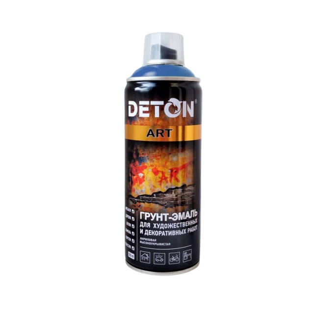 Deton DETON ART - 珐琅底漆 - 蓝色 - 气雾剂，520 毫升 DTN-A70681 图片 – 卡拉巴尔塔 | carpaint.kz