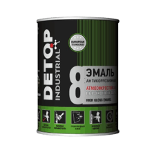 RAL-7024 DETOP No. 8 - 耐候高光瓷漆 - 石墨灰色，0.75l