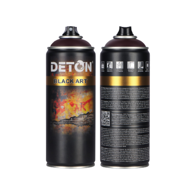 Deton 用于艺术和装饰作品的底漆珐琅 DETON ART，切诺基红，气雾剂 520 毫升 DTN-A07685 图片 – 卡拉巴尔塔 | carpaint.kz
