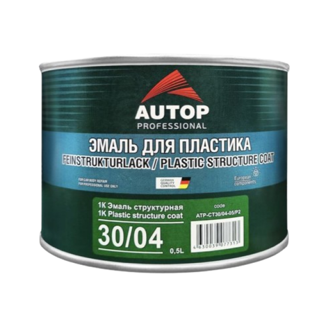 Autop AUTOP 30/04 - 1K Эмаль структурная для пластика мелкая - Серая - Банка, 500 гр ATP-CT30/04-05/P3 图片 – 卡拉巴尔塔 | carpaint.kz