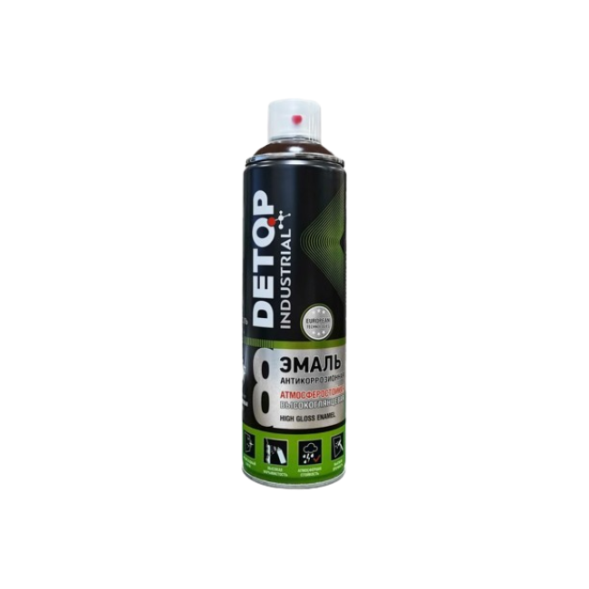Detop RAL 8017 DETOP No. 8 - 耐候高光珐琅 - 巧克力棕色 - 气雾剂 DTI-A07770 图片 – 卡拉巴尔塔 | carpaint.kz