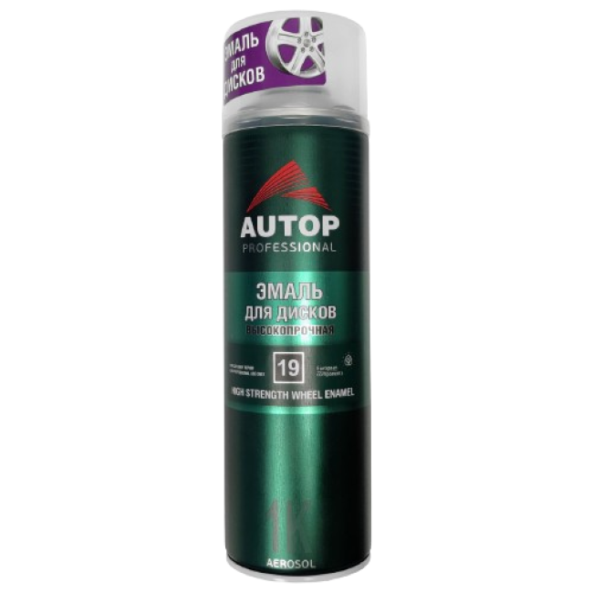 AUTOP №19 - Эмаль для дисков - Серебристая - Аэрозоль, 650 мл АТР-А07350 – купить в Кара-Балта | Autop | carpaint.kz