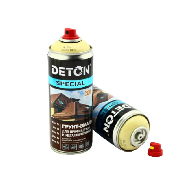 Deton RAL 1014 DETON SPECIAL - Primer-enamel for metal tiles - Ivory - Aerosol, 520 ml DTN-A07296 – buy in Kara-Balta | carpaint.kz