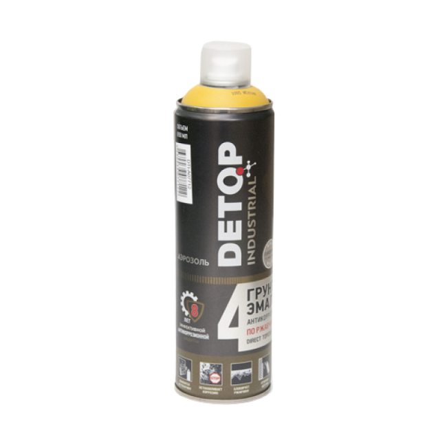 Detop RAL 1005 Anti-corrosion primer-enamel for rust 3 in 1 DETOP No. 4, yellow, aerosol 650 ml DTI-A07712 – buy in Kara-Balta | carpaint.kz
