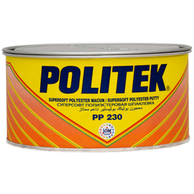 POLITEK Полиэфирная шпаклевка суперсофт 1000гр. PP 230-1000-Super Y – купить в Кара-Балта | Politek | carpaint.kz