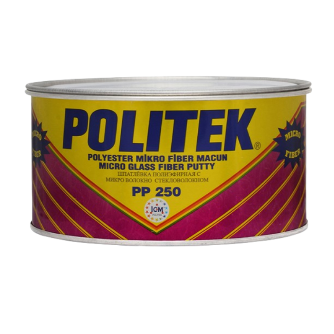 POLITEK Полиэфирная шпаклевка со стекловолокном Micro-Glass-Fiber 500гр. PP 250-500 – купить в Кара-Балта | Politek | carpaint.kz
