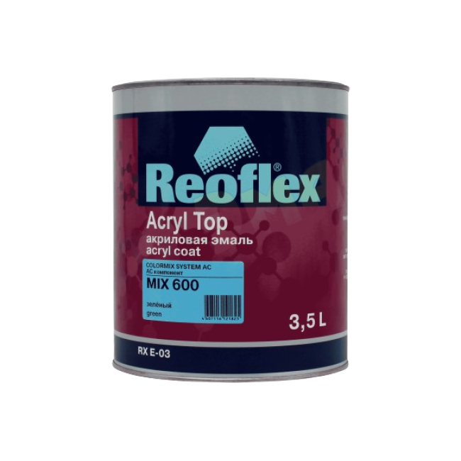 Reoflex 600 MIX Acrylic enamel 4+1, Green, 3.5l RX E-03-600-3500 – buy in Kara-Balta | carpaint.kz