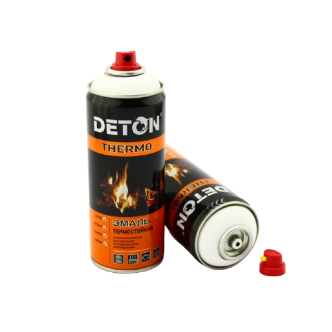 Deton DETON THERMO - Heat-resistant enamel - White - Aerosol, 520 ml DTN-A70789 – buy in Kara-Balta | carpaint.kz