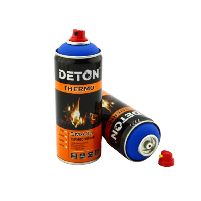 Deton DETON THERMO - Heat-resistant enamel - Blue - Aerosol, 520 ml DTN-A70782 – buy in Kara-Balta | carpaint.kz