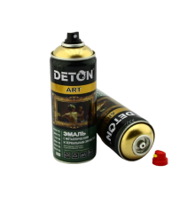 DETON ART - Metallic enamel - Gold-Chrome - Aerosol, 520 ml