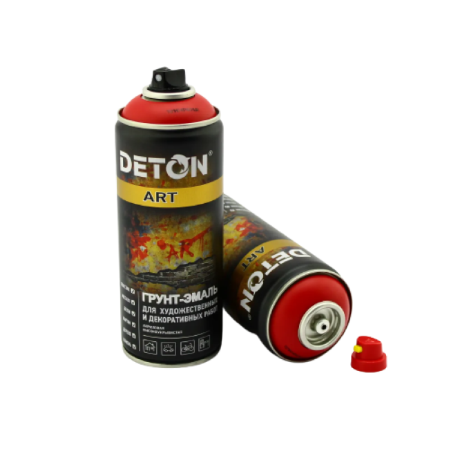 Грунт-эмаль для художественных и декоративных работ DETON ART, Madrid red, аэрозоль 520 мл DTN-A07695 – купить в Кара-Балта | Deton | carpaint.kz