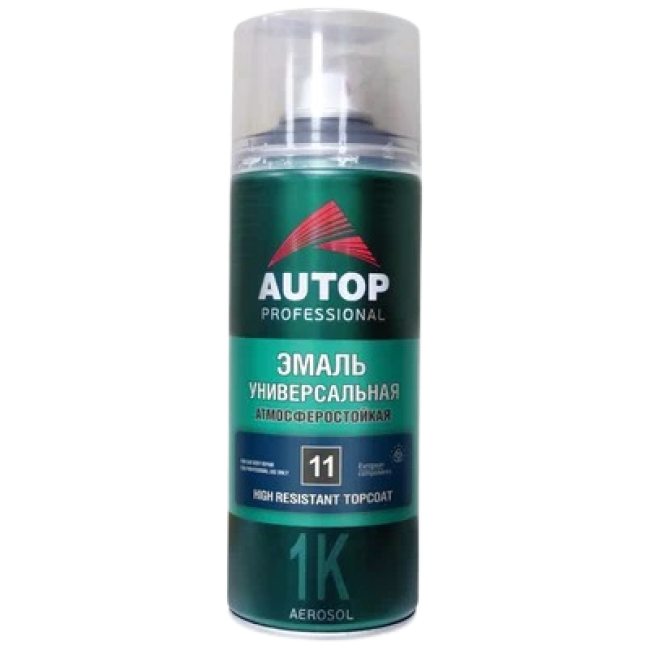Autop AUTOP No. 11 - 醇酸瓷漆 - 白色光泽 - 气雾剂，520 毫升 ATP-A07333 图片 – 卡拉巴尔塔 | carpaint.kz