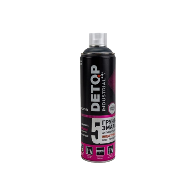 Detop RAL 7024 DETOP No. 5 - 防腐工业底漆磁漆 - 石墨灰 - 气雾剂 DTI-A07735 图片 – 卡拉巴尔塔 | carpaint.kz