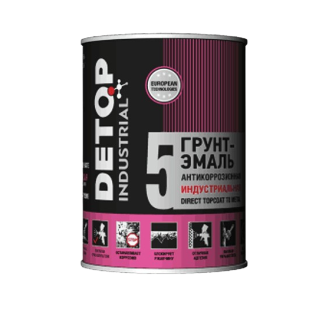 Detop RAL-9003 DETOP No. 5 - 防腐工业底漆磁漆 - 信号白色，0.75l DTI-P59003 图片 – 卡拉巴尔塔 | carpaint.kz