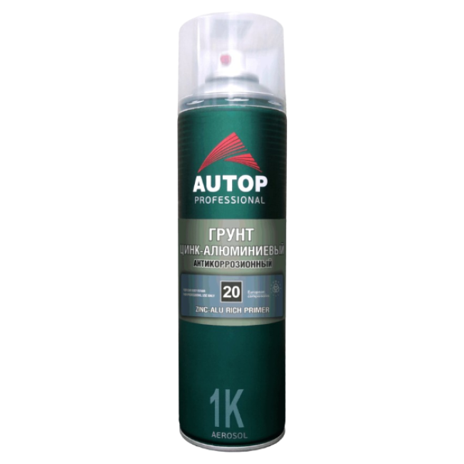 Autop AUTOP №20 - Zinc-aluminum anti-corrosion primer - Silver - Aerosol, 650 ml АТР-А07815 – buy in Kara-Balta | carpaint.kz