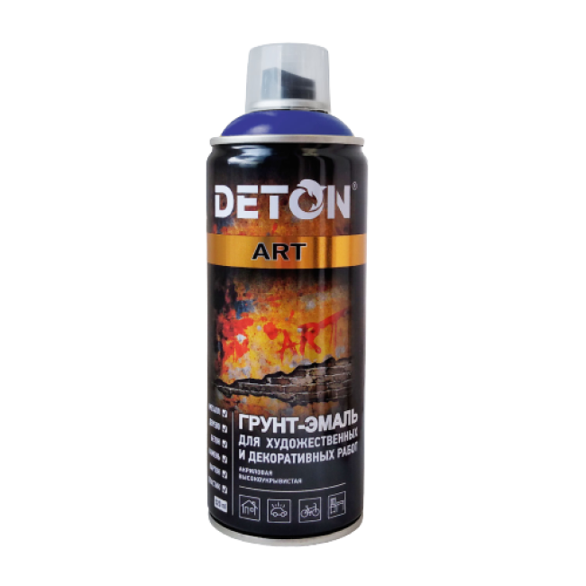 Deton DETON ART - 珐琅底漆 - 深蓝色 - 气雾剂，520 毫升 DTN-A70678 图片 – 卡拉巴尔塔 | carpaint.kz
